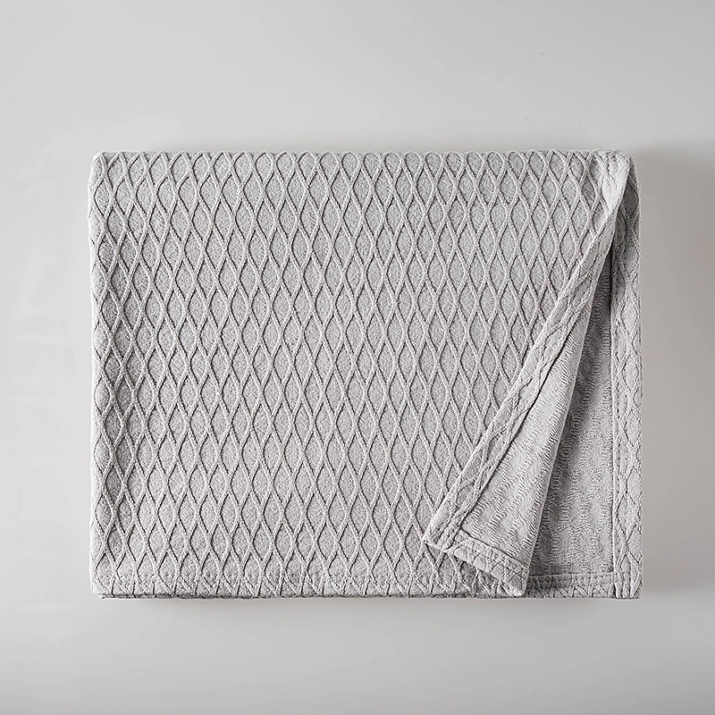 100% Ring Spun Cotton Diamond Weave Blanket