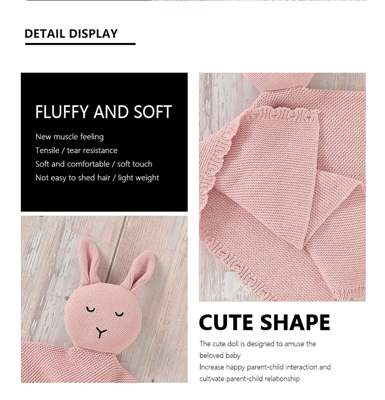 Baby Cotton Blankets Stuffed Bunny Toys Comforter