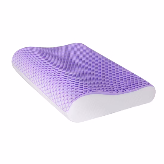 Travesseiro de espuma viscoelástica em gel de resfriamento TPE Travesseiro de espuma viscoelástica desfiado na cama para travessas quentes