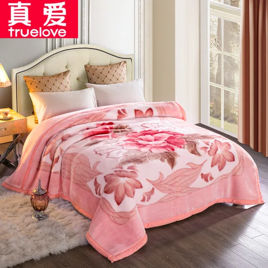 China Mink Blanket Fábrica de Cama de Lã em Relevo Poliéster Macio Inverno Cobertor Coreano Raschel Fleece Flannel Cloudy Throw Sherpa Muslim Throw Blanket Conjunto de Cama